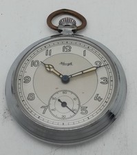 Kienzle Taschenuhr,kleine Sekunde,Handaufzug,die Uhr läuft an,