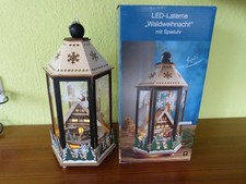 Weihnachtslaterne mit Spieluhr 33cm