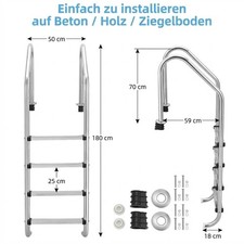 Poolleiter Edelstahl