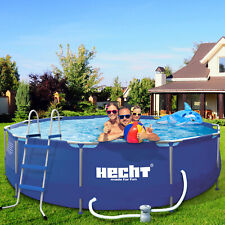 Frame Swimming Pool 360 x 76 cm Schwimm Bad Becken Garten Pool Stahlrohr Stabil