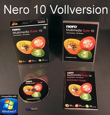 Nero 10 Multimedia Suite Vollversion Box + CD 3-in1 BackItUp Brennsoftware + OVP