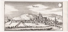 Essen Werden Nordrhein-Westfalen Kupferstich Merian 1650