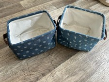 * 2 schöne Aufbewahrungsboxen/Kisten faltbar 20x15x14 *