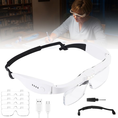 Lupenbrille mit led licht - lupenbrille,