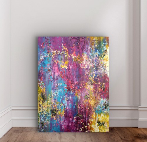 Acrylbild power flower 60x80 - acrylbild,