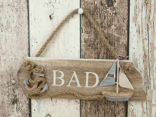 Holz türschild schild bad - schild,