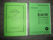 Handbuch BMW Krafträder R52, R62 & Ersatzteilliste BMW R51, R66, R61, R71