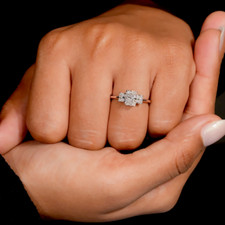 14 Karat Weißgold Hochzeit