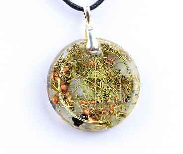 Orgonit 925er silber amulett - orgonit,