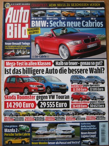 Dacia logan bmw 1er - z2, z4