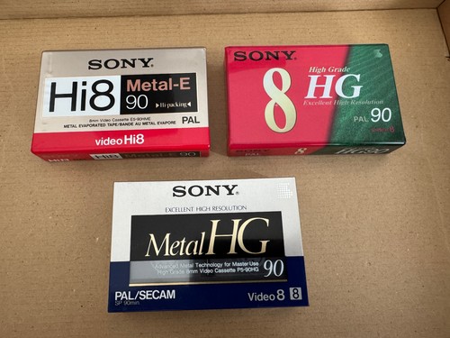 Sony video8 hi8 kassetten - 3, video8/hi8