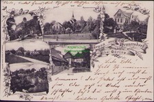 164196 AK Hennersdorf bei Görlitz 1916 Pfarrhof Gasthaus Kirche Villa Marie Viad