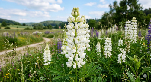 Samen weiße lupine - 20,