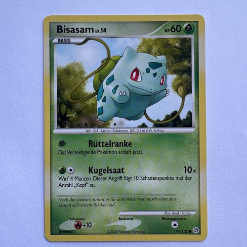 Pokémon karte bisasam - pokémon,