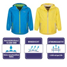 Blue Wave Kinder Funktionsjacke Finn Winddichte und atmungsaktive Outdoor-Jacke