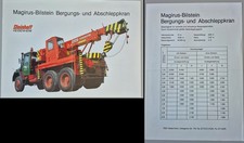 Konvolut Verkaufsprospekte Abschleppfahrzeuge Autotransporter 1980er-Jahre