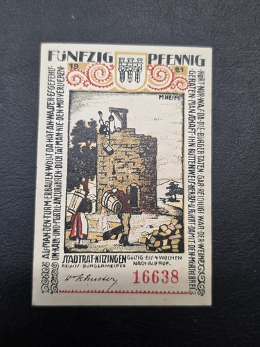 Notgeld kitzingen 1921 50 - notgeld,