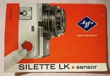 Agfa Silette LK sensor Bedienungsanleitung Typ 2712, original ca. 1970
