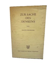 Martin Heidegger Zur Sache des
