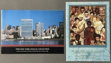 2 Stück UNO NEW YORK Jahressammelmappen 1990 - 1991 postfrisch Souvenir Folder