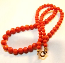 alte Korallen Kette Collier