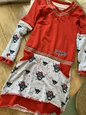 Etsy Dawanda Sibel Kleid Fräulein Julie XS S 36/38 Rot Unikat Handmade NEU Dots