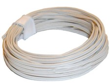 5m Kabel für Puppenhausbeleuchtung zweiadrig, 2x10x0,10 weiß Kahlert