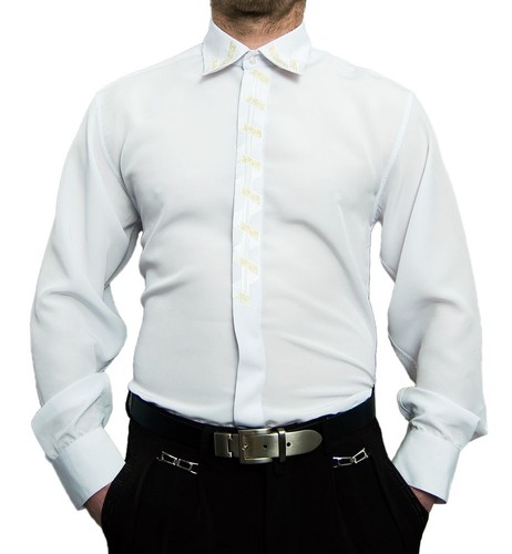Herren hemd schwarz weiß - herren, k2