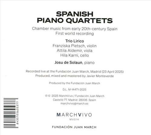 Spanische klavierquartette - spanische,