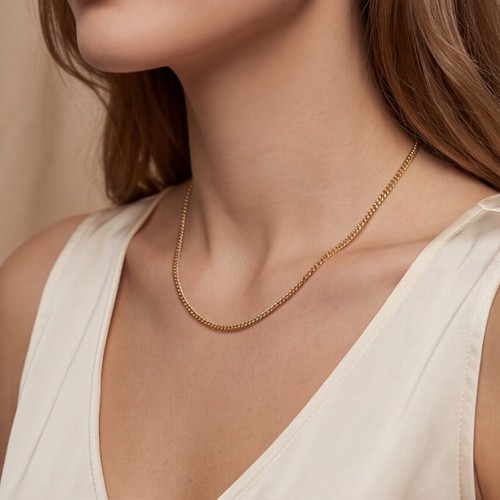 18k gold halskette damen kette - gold,