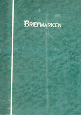 Einsteckbuch grüner Einband, 16 weiße Seiten, mit Briefmarken aus Europa (xx)