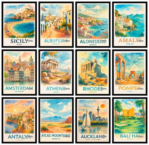 Metropolitan city reise poster - metropolitan,