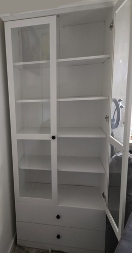 Weißer holz schrank mit - weißer,