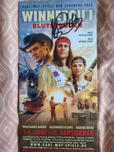 Orginales autogramm winnetou - orginales,