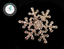 Brosche Weihnachten Schneeflocke Retro Vintage Advent Glücksbringer Geschenkidee