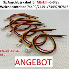5x Neue Anschlusskabel für