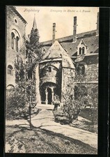 Magdeburg, Kreuzgang im Kloster u. l. Frauen, Ansichtskarte 1907 