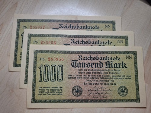 1000 mark reichsbanknote - 1000,