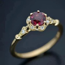 1,50Kt Rund Rot Diamant