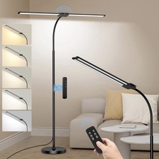 LED Doppelkopf Stehlampe mit