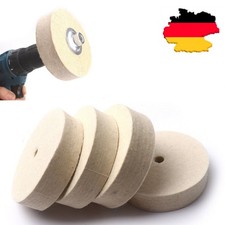 4tlg 100mm 4" Filz Polieren Rad Wolle Buffing Pad Polierscheibe Schwabbelscheibe