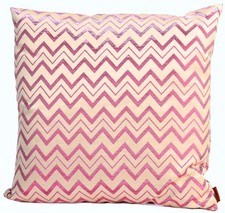 MISSONI Kissen Baumwollmischung Stickerei IRISIEREND 40x40cm NOMITE LEEKA 571