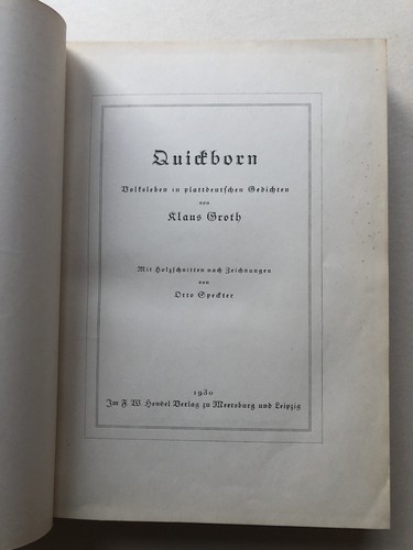 Klaus groth quickborn - klaus, groth,