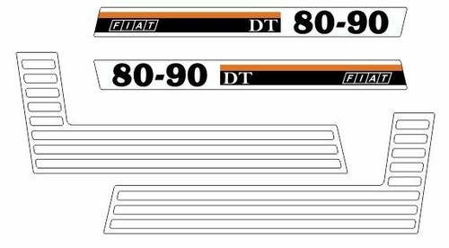 Fiatagri dt decals - 80,