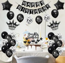 Geburtstag Dekoration Schwarz