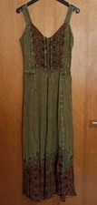 Grünes Sommerkleid S/M/L/XL Boho Festival Hippie Goa Ethno