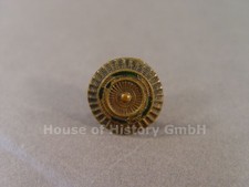 147858: SACHSEN Schirmmützen Kokarde für Offiziere aus Buntmetall weiß/grün/weiß