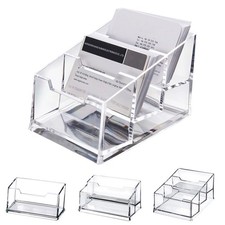 Visitenkartenständer 1/2/3 Etagen Wetterfest Visitenkarten-Halter, Büro, Werbung