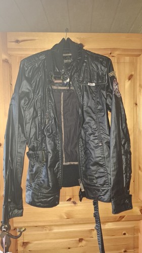 Khujo bikerjacke parka schwarz - bikerjacke,