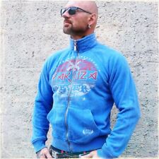Yakuza Sweatjacke Herren Zip Jacke Sweatshirt Zipper ZB326 Farbe Blau